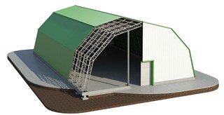 Каркасный арочный ангар Набережные Челны