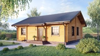 Проекты одноэтажных домов из бревна в Набережных Челнах