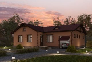 Проекты одноэтажных домов из кирпича в Набережных Челнах