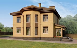 Проекты двухэтажных домов из кирпича в Набережных Челнах