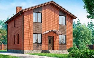 Проекты домов из кирпича 8х8 в Набережных Челнах