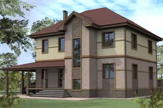 Проекты домов из кирпича 8х10 в Набережных Челнах