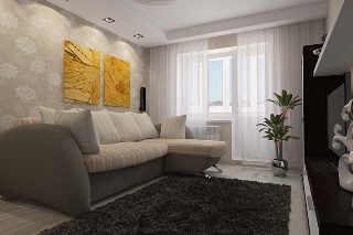 Ремонт гостиной 17 кв.м в Набережных Челнах под ключ