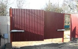Автоматические распашные ворота