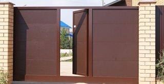 Откатные ворота с калиткой в Набережных Челнах